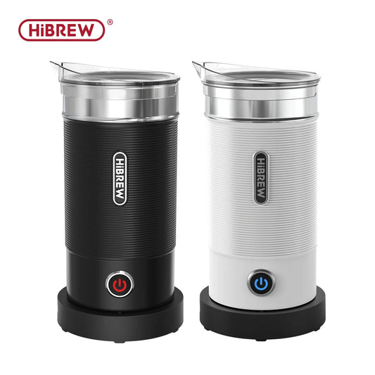 HiBREW Electric Milk Frother Frothing Foamer Chocolate Mixer Cold/Hot Latte Cappuccino fully automatic Milk Warmer Cool M1A