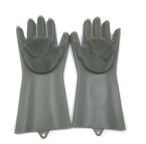 Silicone Heat-resistant Cleaning Brush Scrubbing Gloves