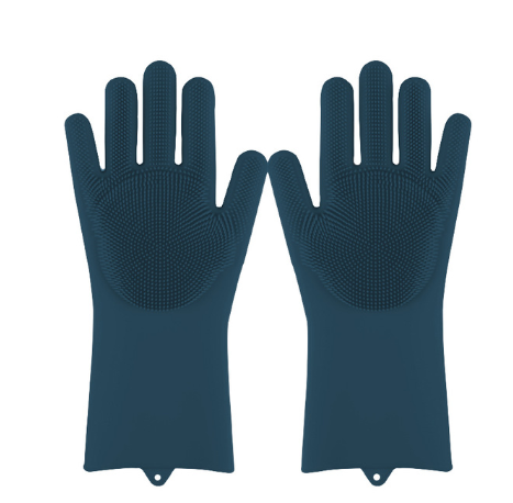 Silicone Heat-resistant Cleaning Brush Scrubbing Gloves