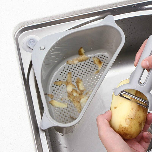 Kitchen Sink Multi-function Triangle Storage Rack Multi-purpose Dishwashing Sponge Drain Rack Storage Rack