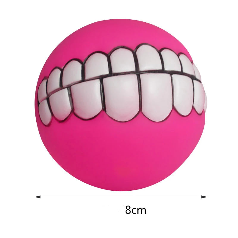 Pet Dog Ball Teeth Funny Trick Toy Silicone Toy for dogs Chew Squeaker Squeaky Dog Sound toys Pet puppy Toys interactive cat toy