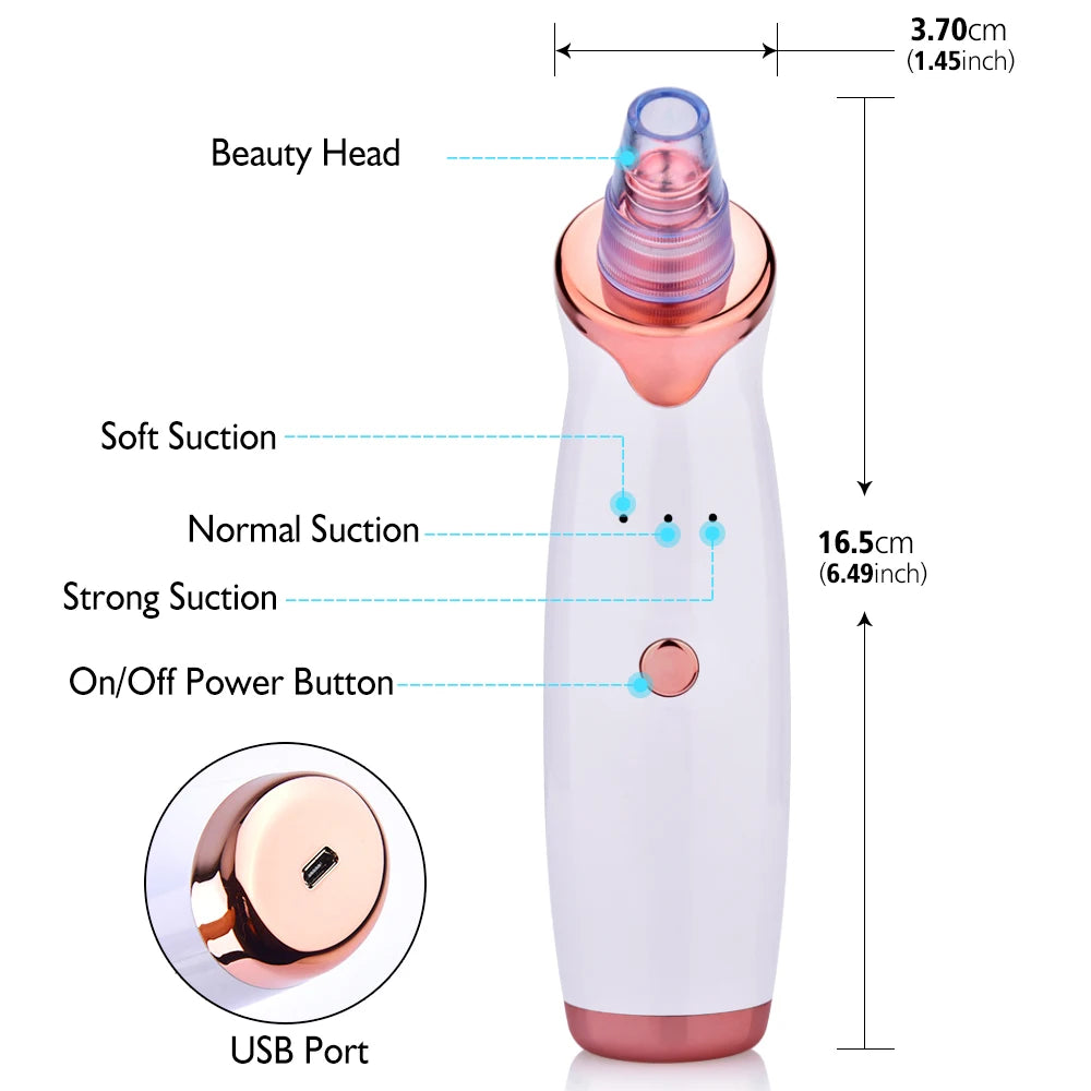 Blackhead Remover Pore Acne Pimple Removal Face T Zone Nose Water Bubble Cleaner Vacuum Suction